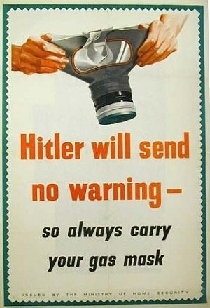 uk gas mask poster